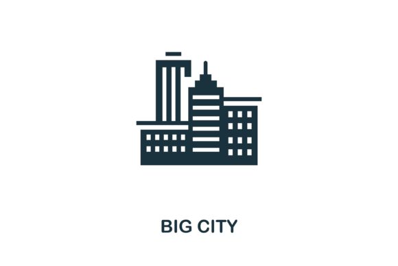 Big City Icon: A Versatile Design Asset for Modern Visual Projects