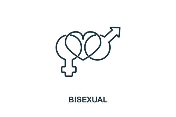 Bisexual Icon from LGBT Collection: A Versatile Design Element for Modern Visual Communication