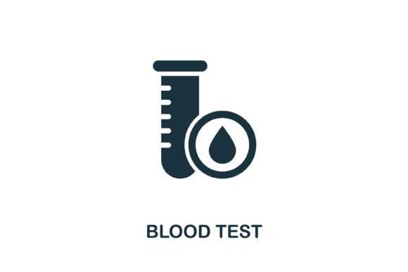Blood Test Icon: Simple Medical Design for Creative Projects