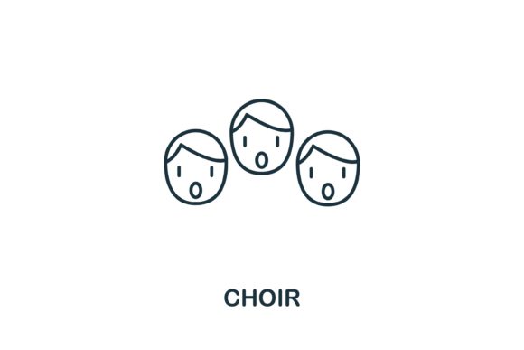 Choir Icon from Music Collection: A Versatile Design Asset for Modern Creatives