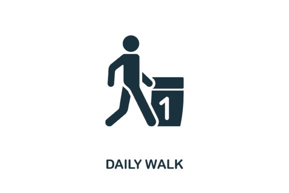 Daily Walk Icon: Enhancing Visual Communication in Web and Design Projects