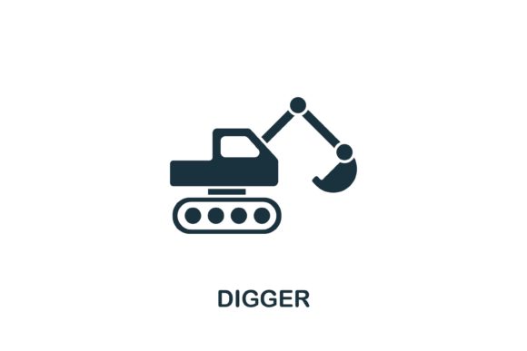 Digger Icon for Industrial Design Projects