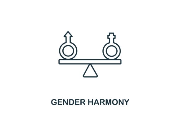 Gender Harmony: Designing Inclusion with Simple Line Icons