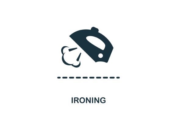 Ironing Icon: Simple Design for Versatile Use