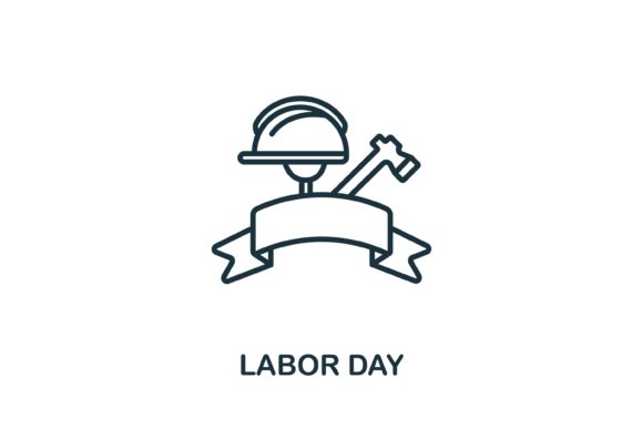 Labor Day Icon from Hollidays Collection: A Practical Design Tool for Every Project