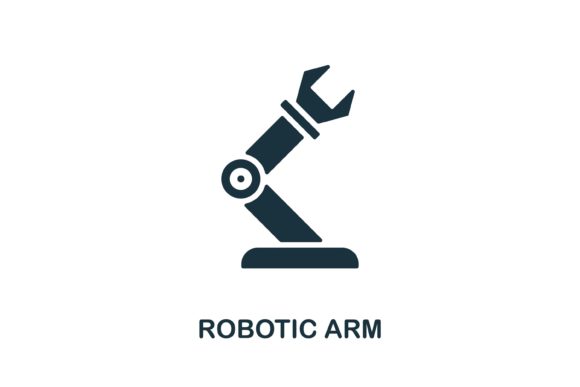 Robotic Arm Icon: A Modern Design Essential