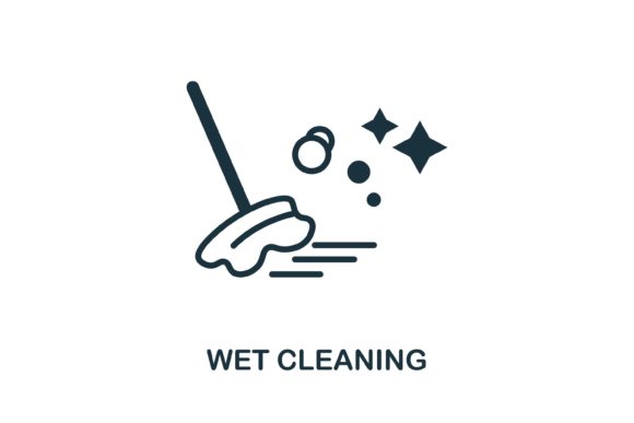 Wet Cleaning Icon: Versatile Design Asset for Modern Projects